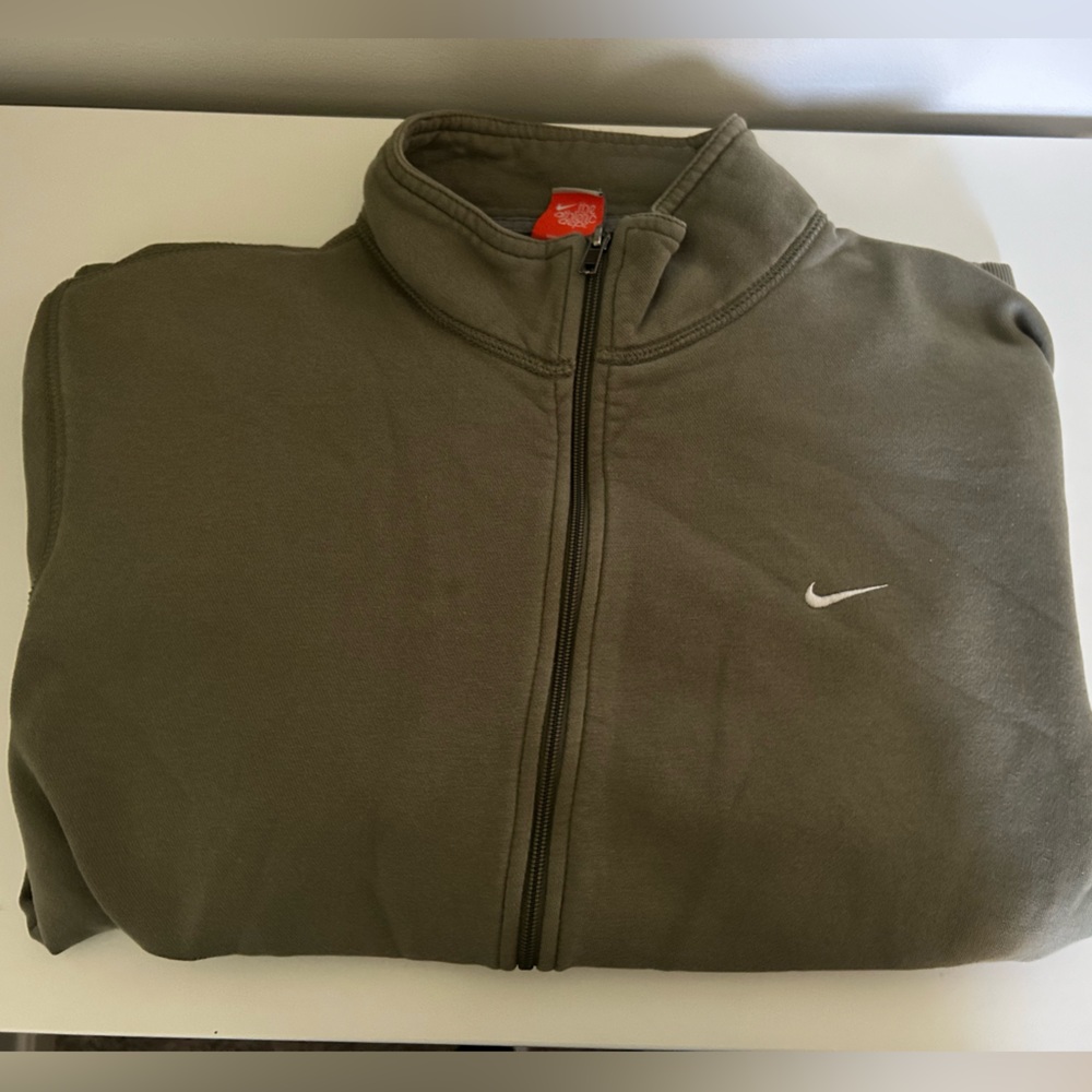 NIKE full-zip dark green jacket size xxl